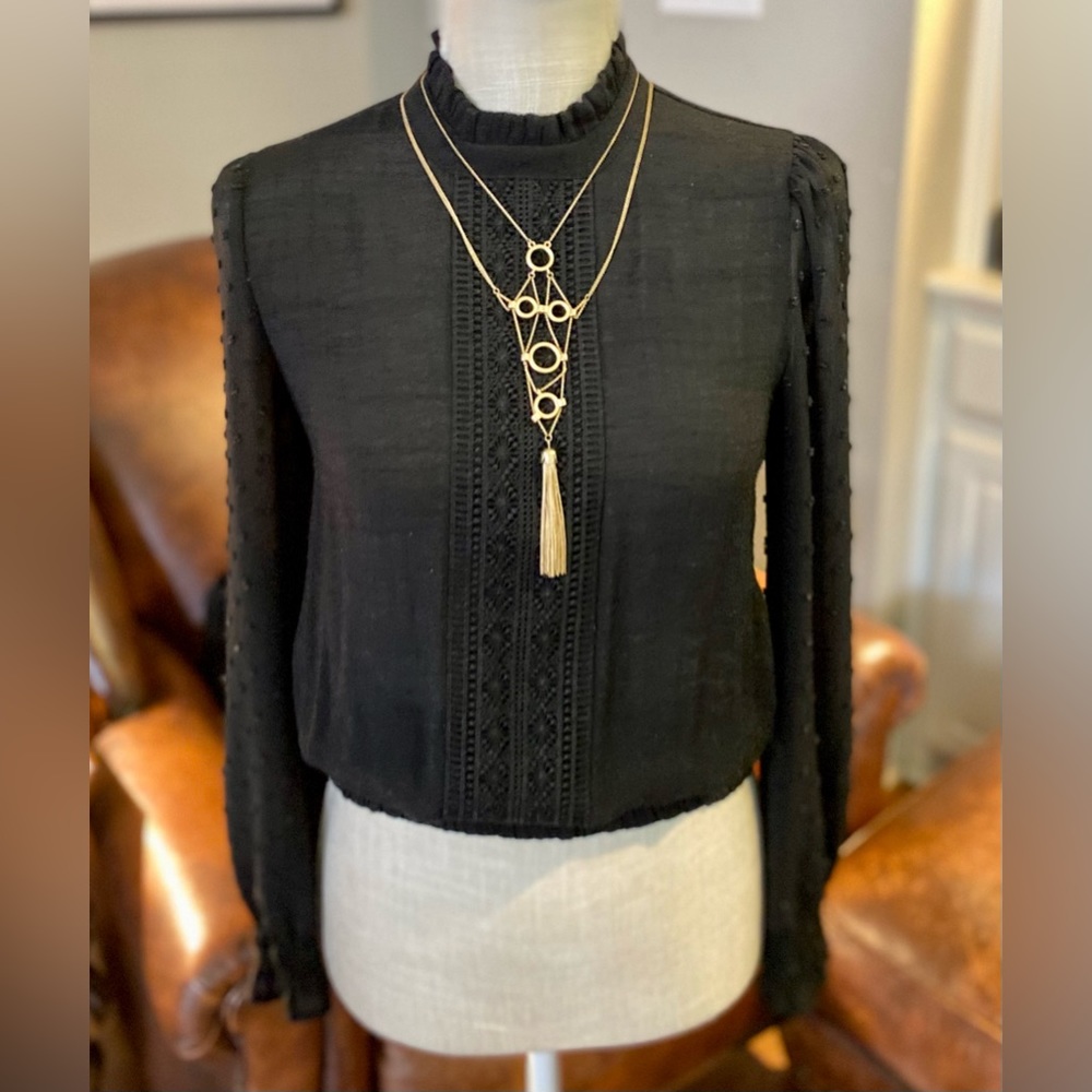 Vintage Gold Toned Bubble Multi Layered Tassel Boho Style Necklace